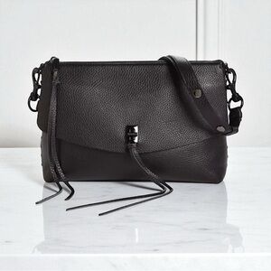 Rebecca Minkoff Darren Small Leather Shoulder or Crossbody Bag Black NWOT